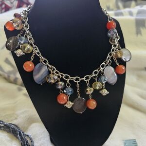 Bohemian Multi Colored Charm Necklace